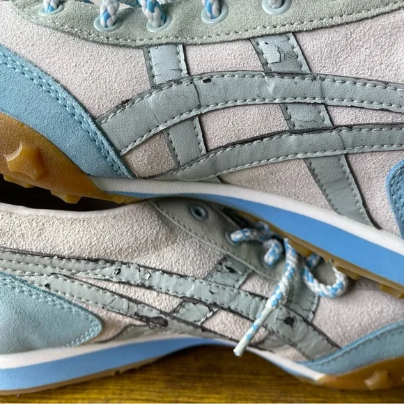 Onitsuka Tiger Gantrai Japan Running‎ Sneaker Shoes Mens Size 8 Baby Blue Rare
